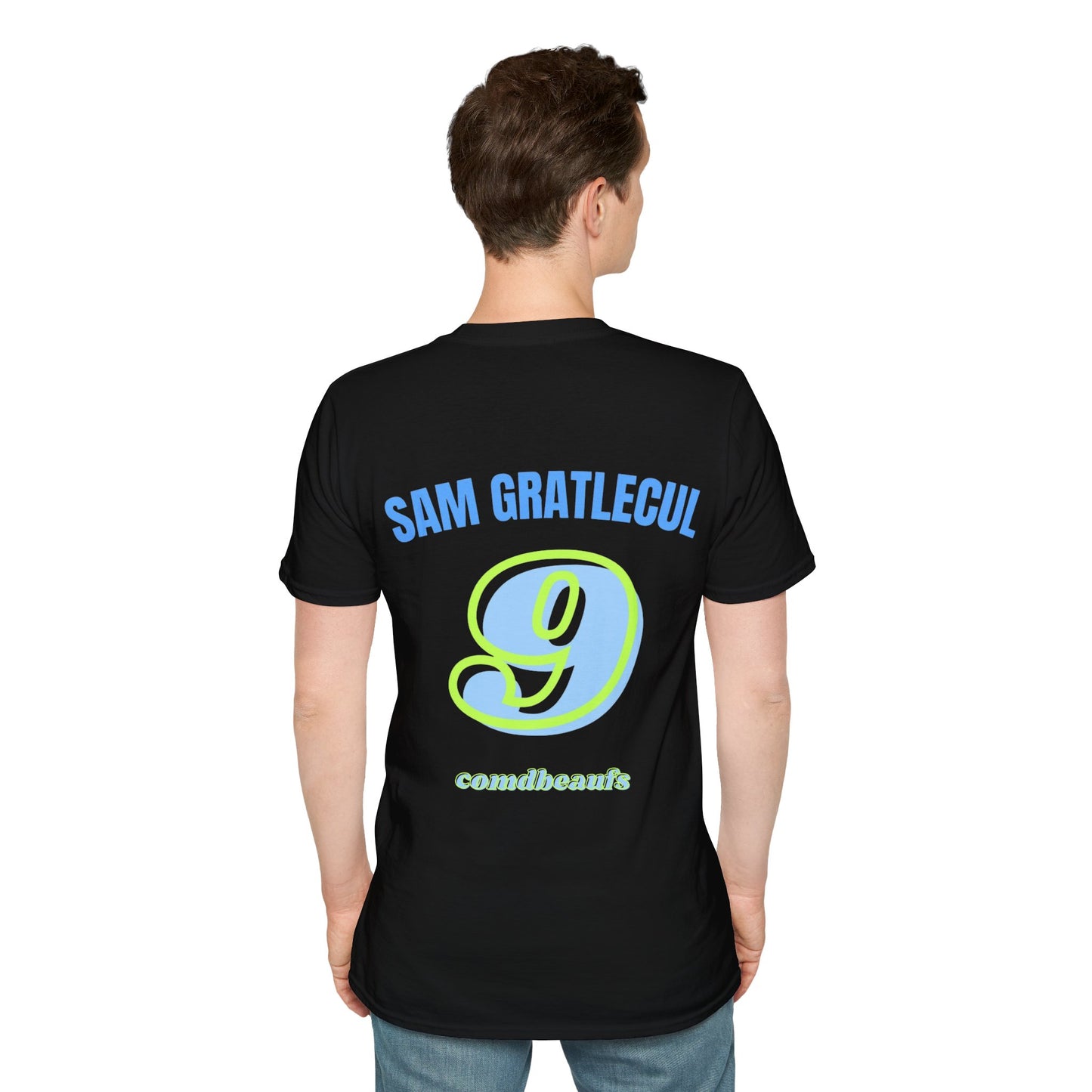 T-shirt type maillot " Sam Gratlecul " Com'd Beaufs - UNISEX