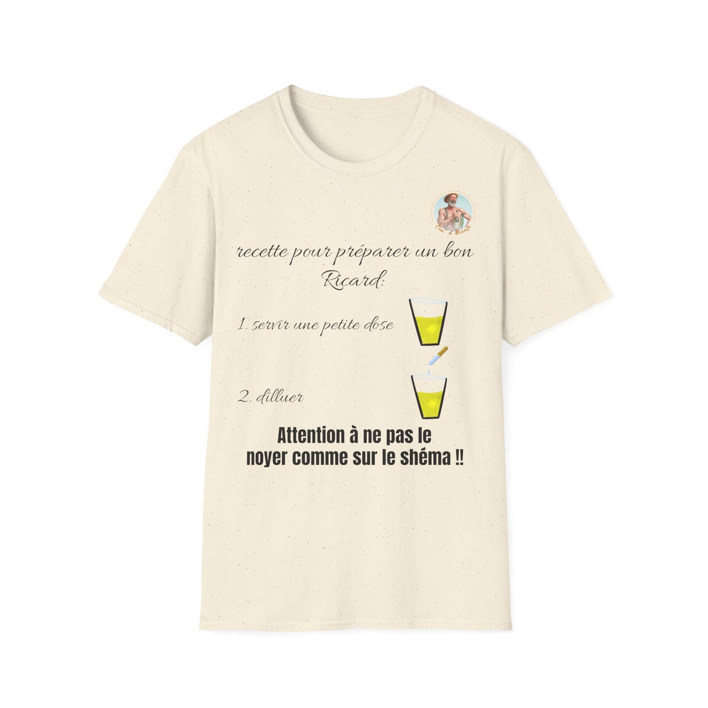 T- shirt "recette pour un bon Ricard" - UNISEX
