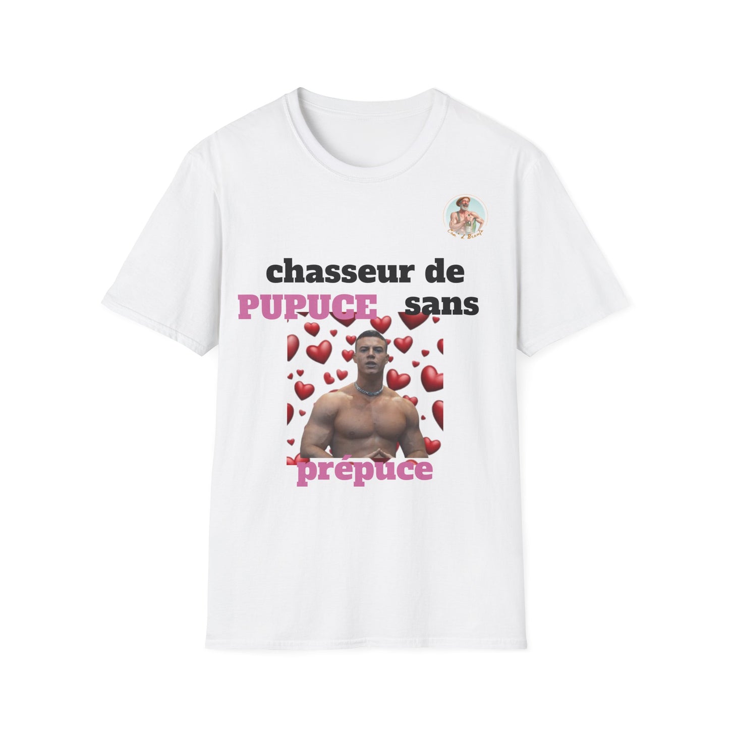 T-Shirt "Chasseur Pupuce sans prépuce " Com'd Beaufs - UNISEX