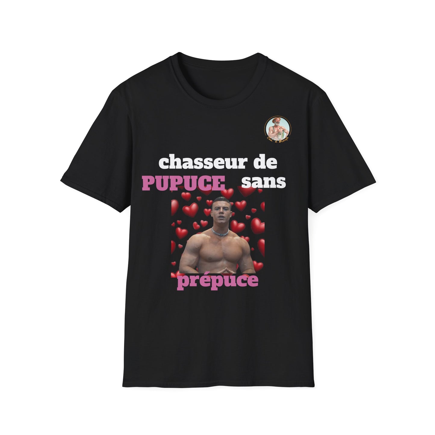 T-Shirt "Chasseur Pupuce sans prépuce " Com'd Beaufs - UNISEX