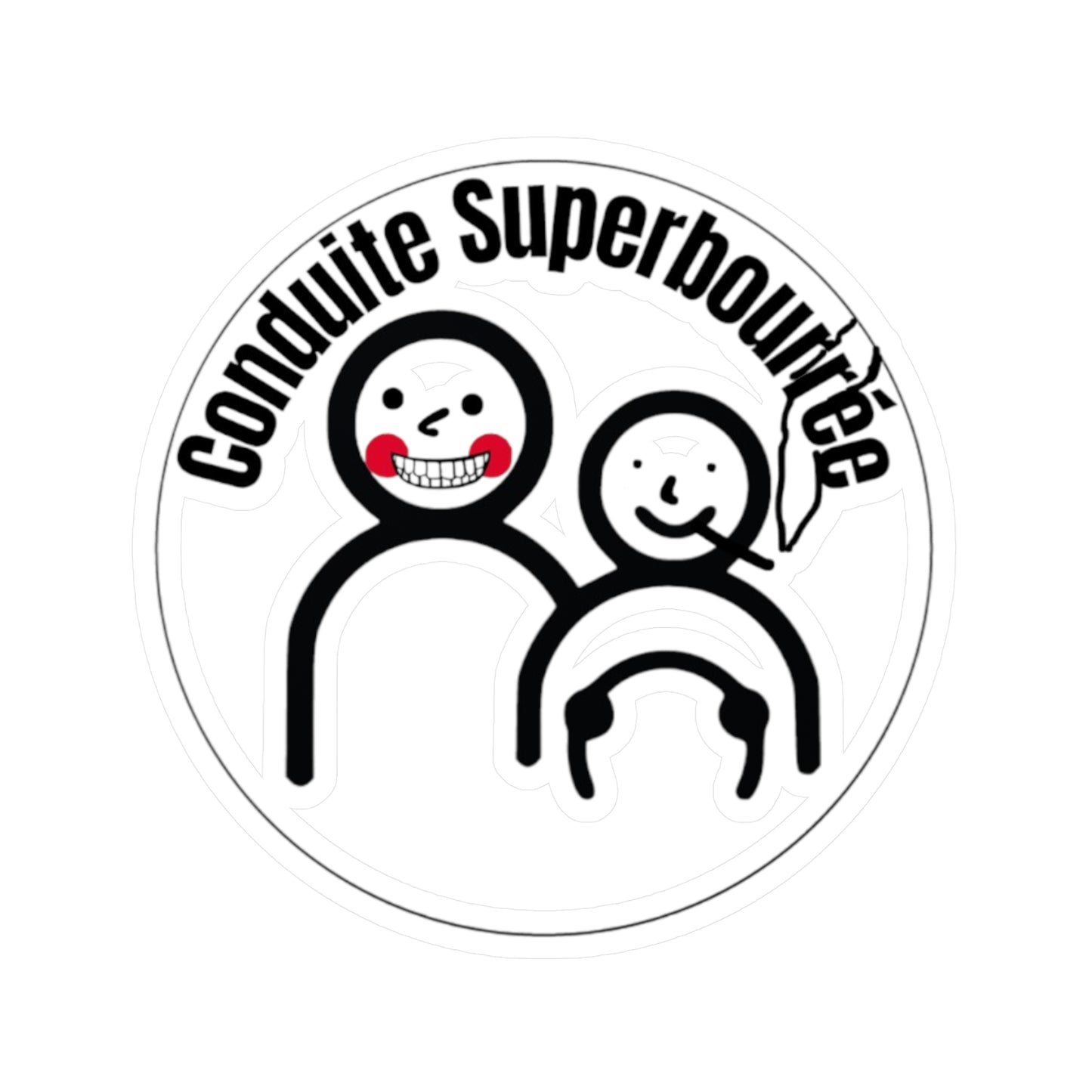 Stickers " Conduite superbourrée " Com'd Beaufs