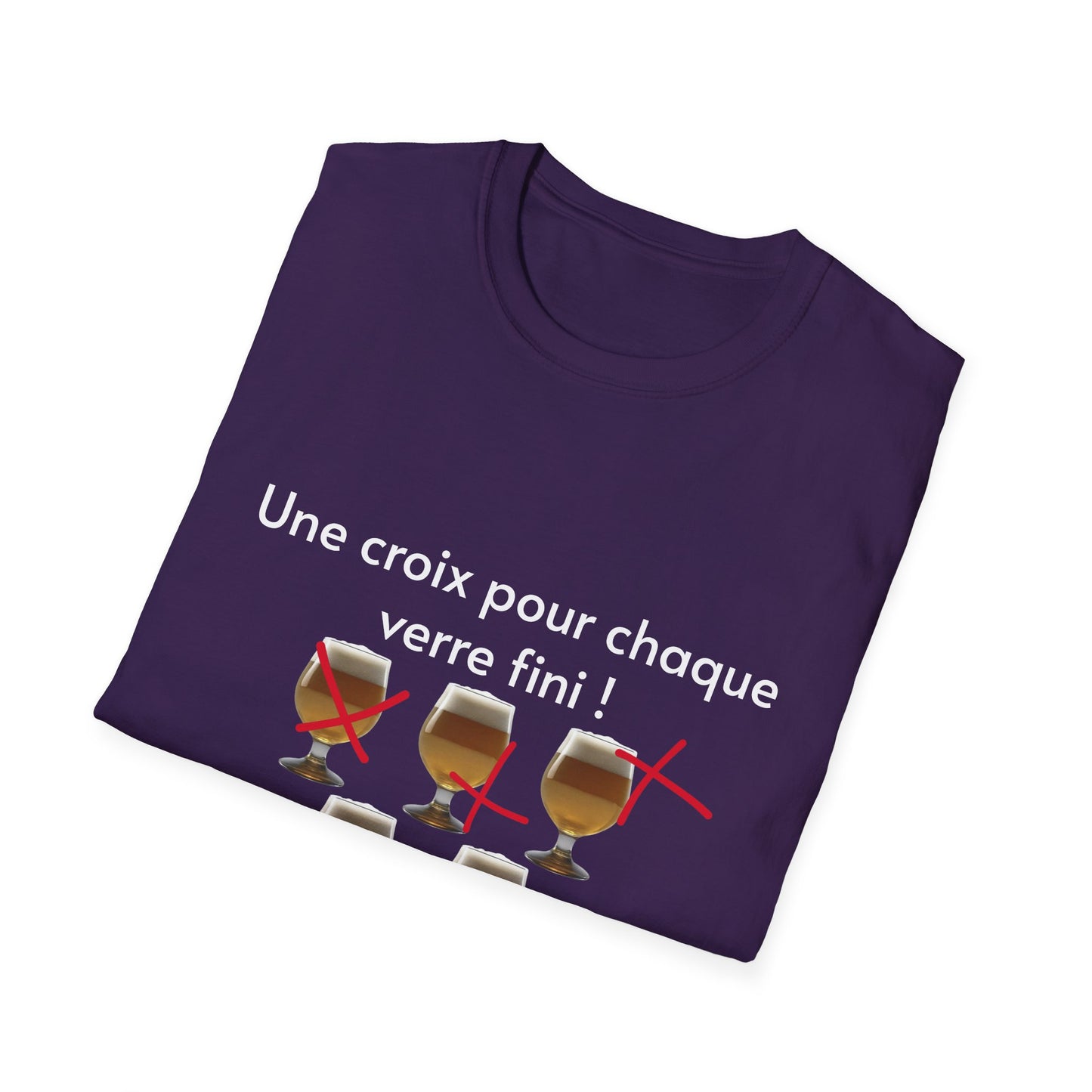 T-shirt "une croix pour chaque verre" com'd beaufs - UNISEX