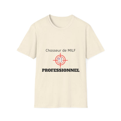 T-Shirt "Chasseur De Milf" Com'd Beaufs - UNISEX