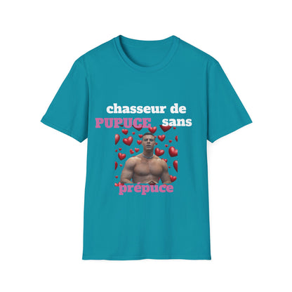 T-Shirt "Chasseur Pupuce sans prépuce " Com'd Beaufs - UNISEX
