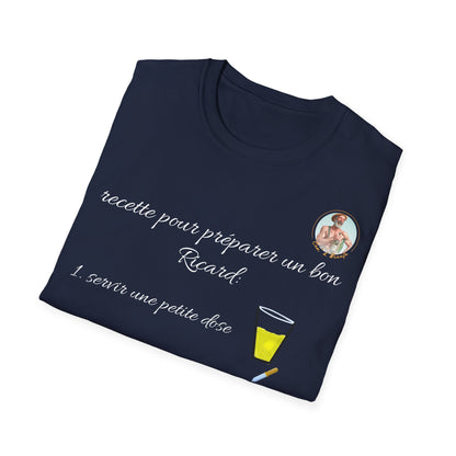 T- shirt "recette pour un bon Ricard" - UNISEX