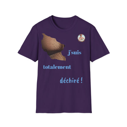 T-shirt " j'suis totalement déchiré " Com'd Beaufs - UNISEX