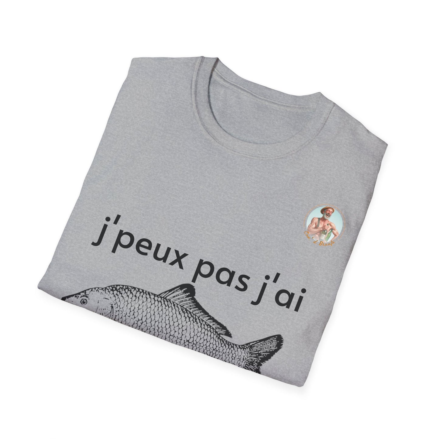 T-Shirt j'peux pas j'ai pêche Com'd Beaufs - UNISEX