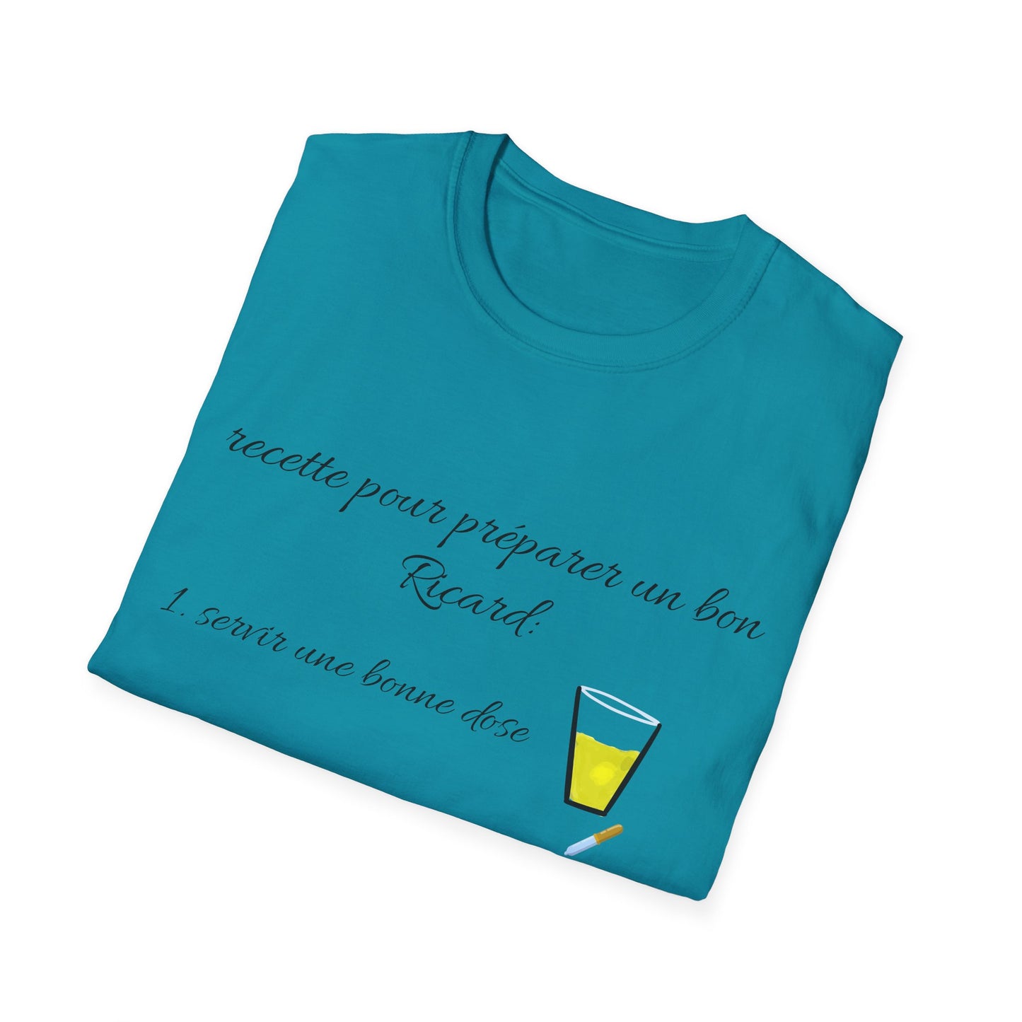 T- shirt "recette pour un bon Ricard" - UNISEX