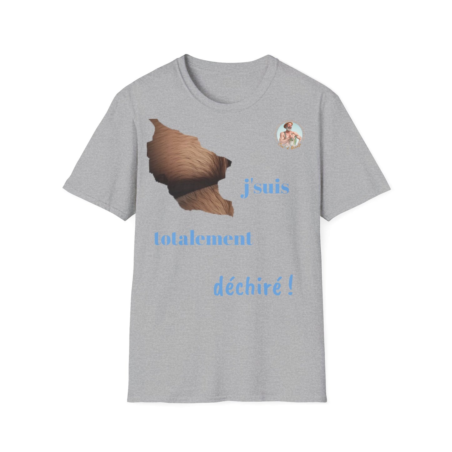 T-shirt " j'suis totalement déchiré " Com'd Beaufs - UNISEX