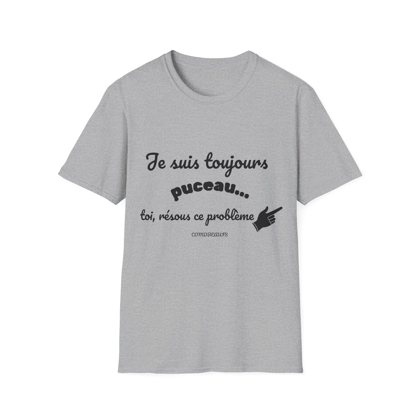 T-shirt "encore puceau" Com'd Beaufs - UNISEX