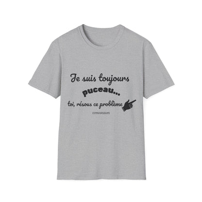 T-shirt "encore puceau" Com'd Beaufs - UNISEX