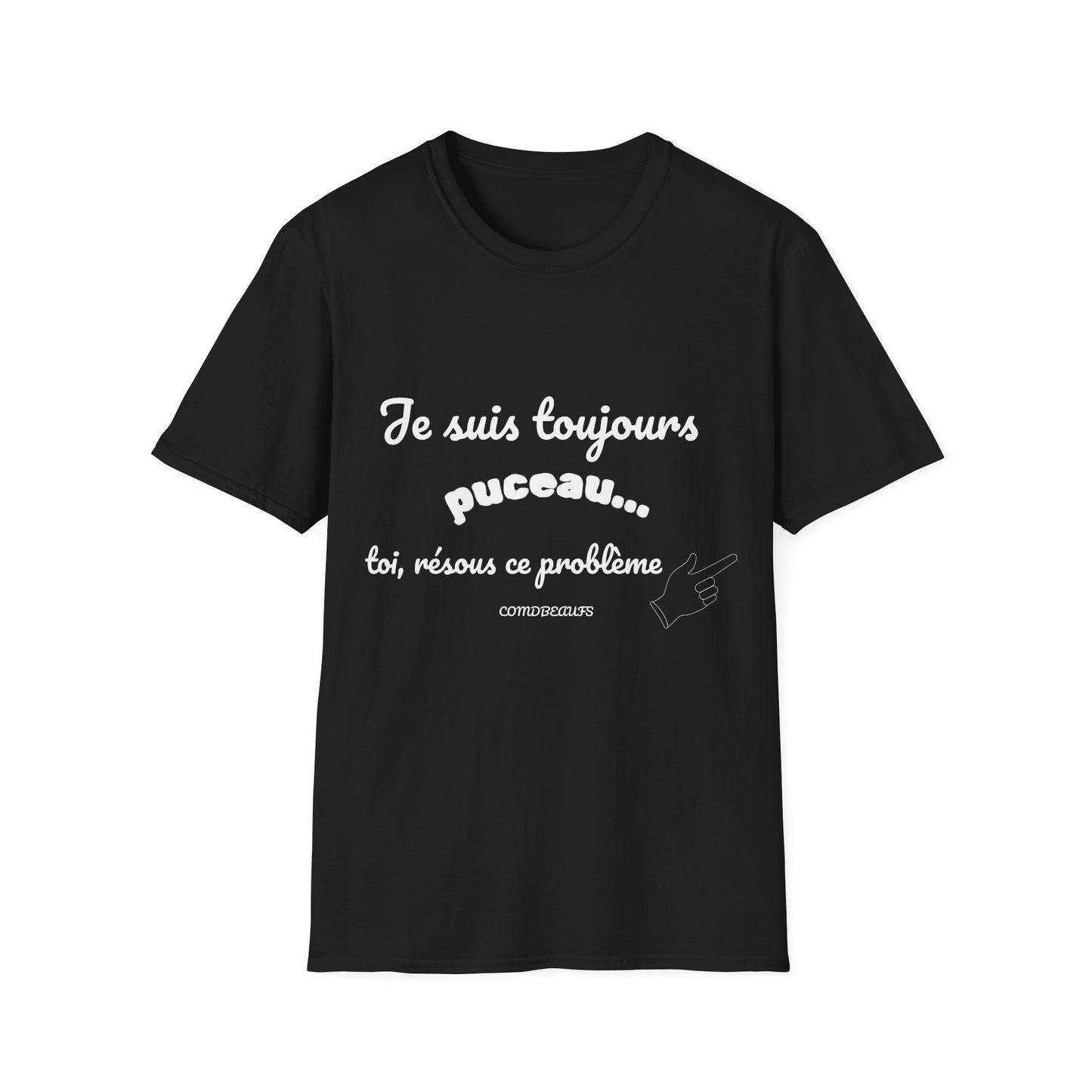 T-shirt "encore puceau" Com'd Beaufs - UNISEX
