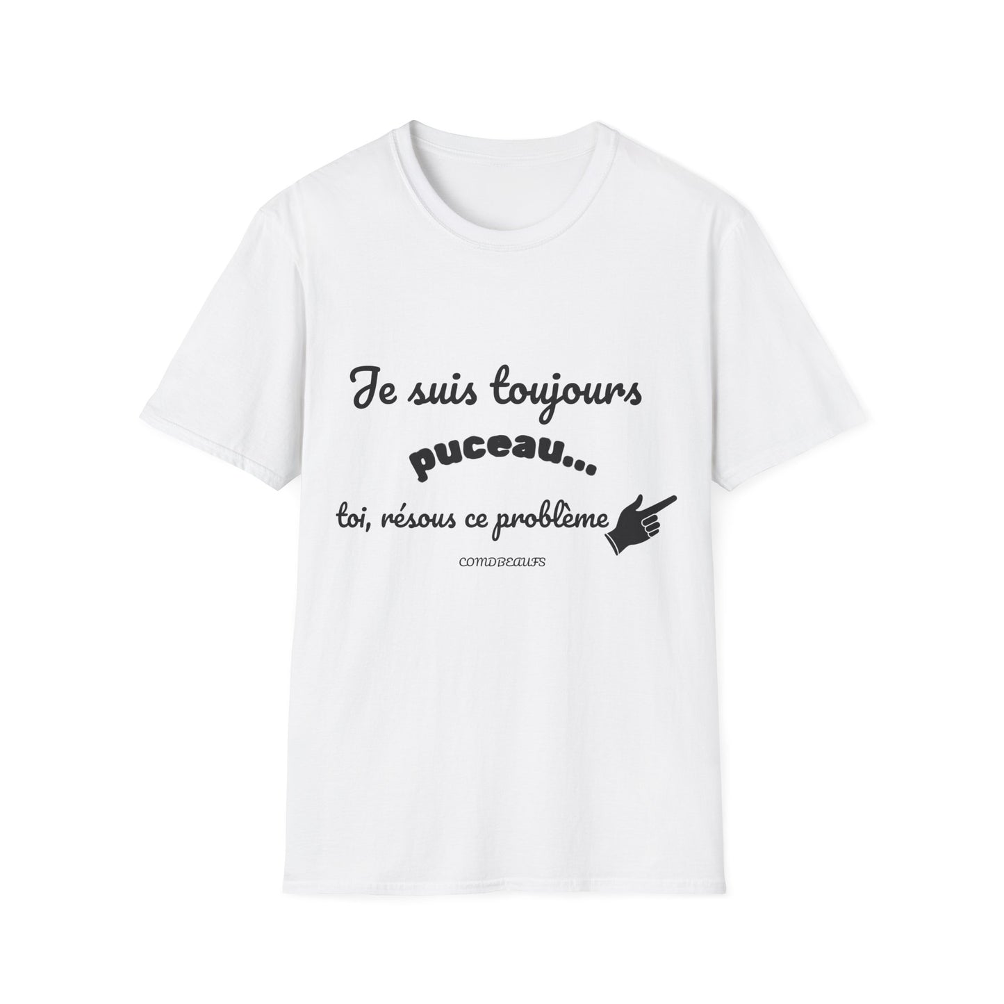 T-shirt "encore puceau" Com'd Beaufs - UNISEX