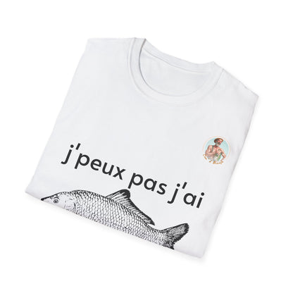 T-Shirt j'peux pas j'ai pêche Com'd Beaufs - UNISEX