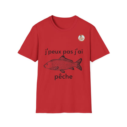 T-Shirt j'peux pas j'ai pêche Com'd Beaufs - UNISEX