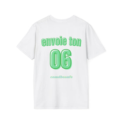 T-shirt type maillot " Envoie ton 06 " Com'd Beaufs - UNISEX