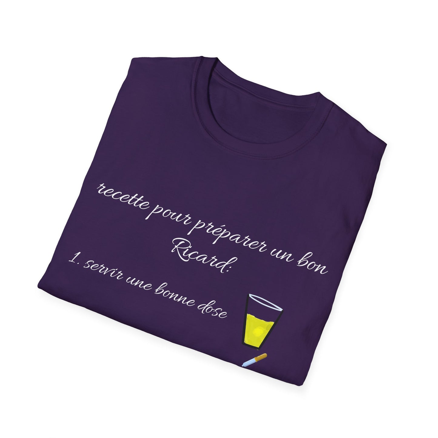 T- shirt "recette pour un bon Ricard" - UNISEX