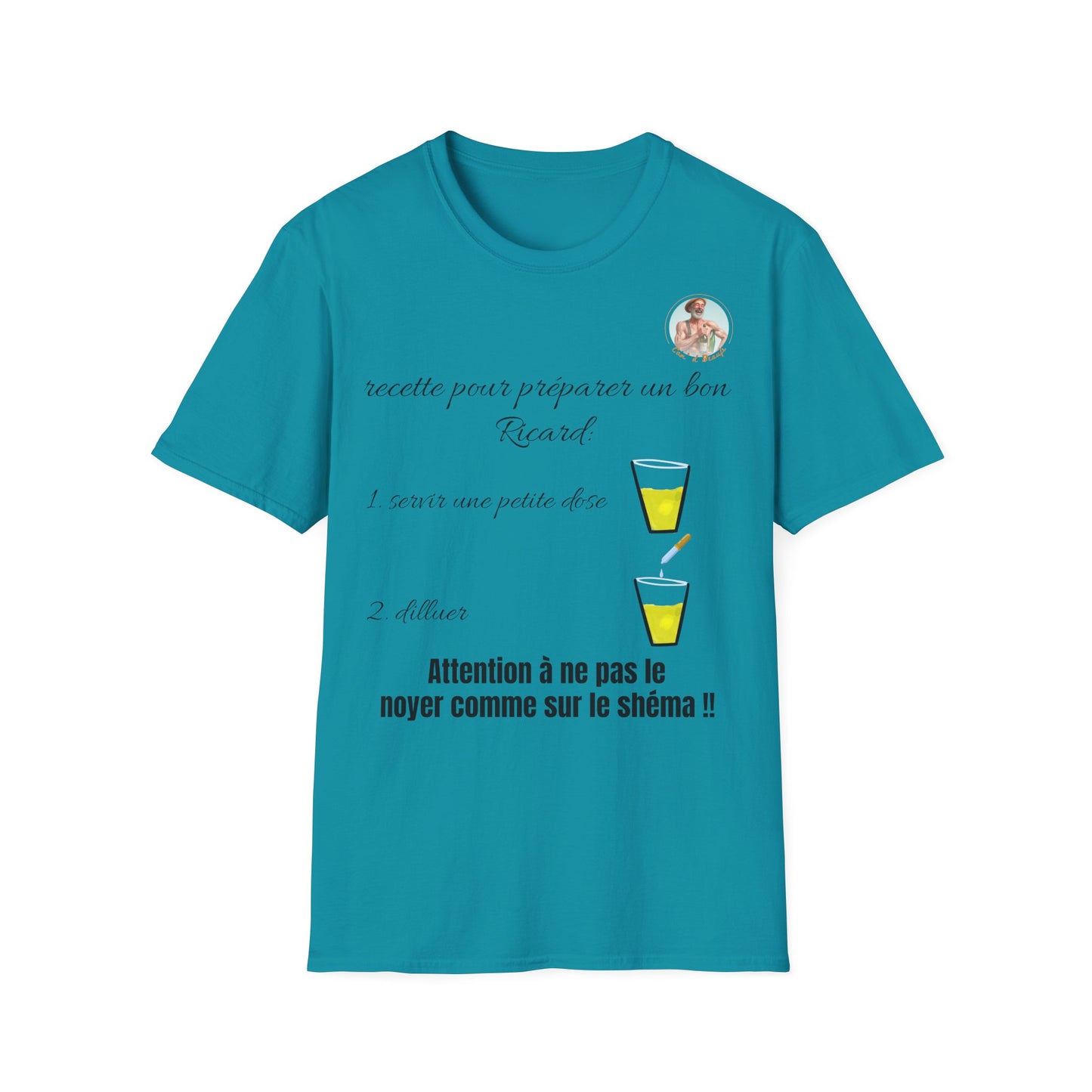 T- shirt "recette pour un bon Ricard" - UNISEX