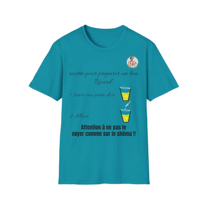 T- shirt "recette pour un bon Ricard" - UNISEX