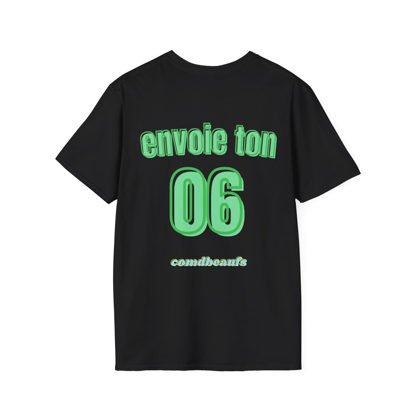 T-shirt type maillot " Envoie ton 06 " Com'd Beaufs - UNISEX