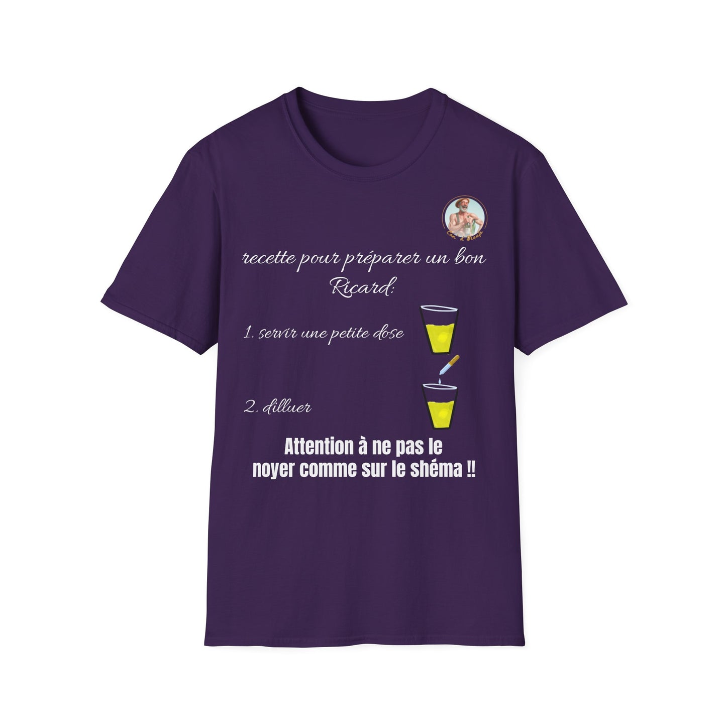 T- shirt "recette pour un bon Ricard" - UNISEX