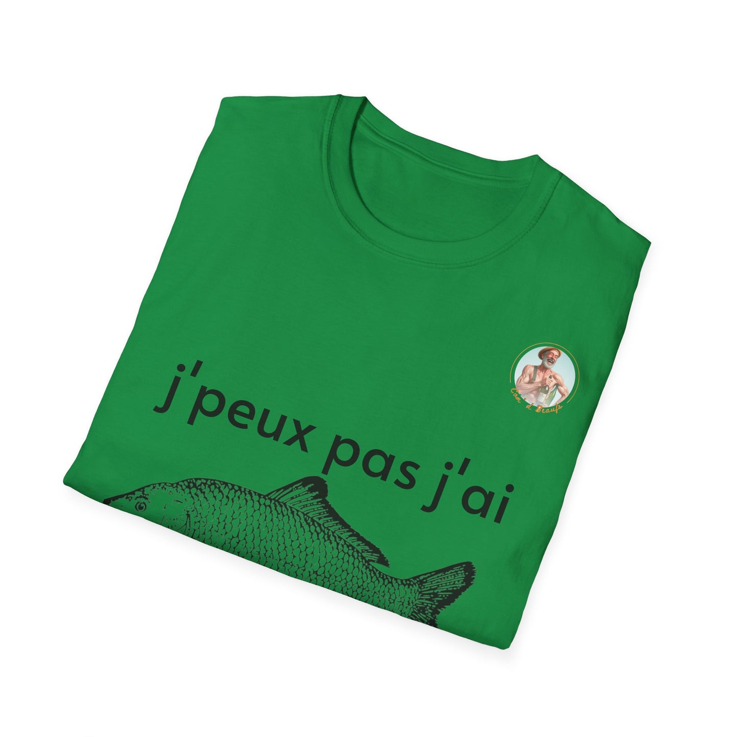 T-Shirt j'peux pas j'ai pêche Com'd Beaufs - UNISEX