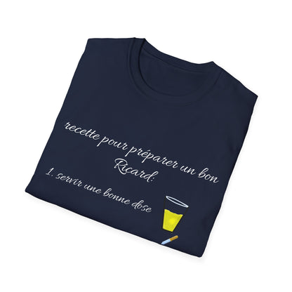 T- shirt "recette pour un bon Ricard" - UNISEX