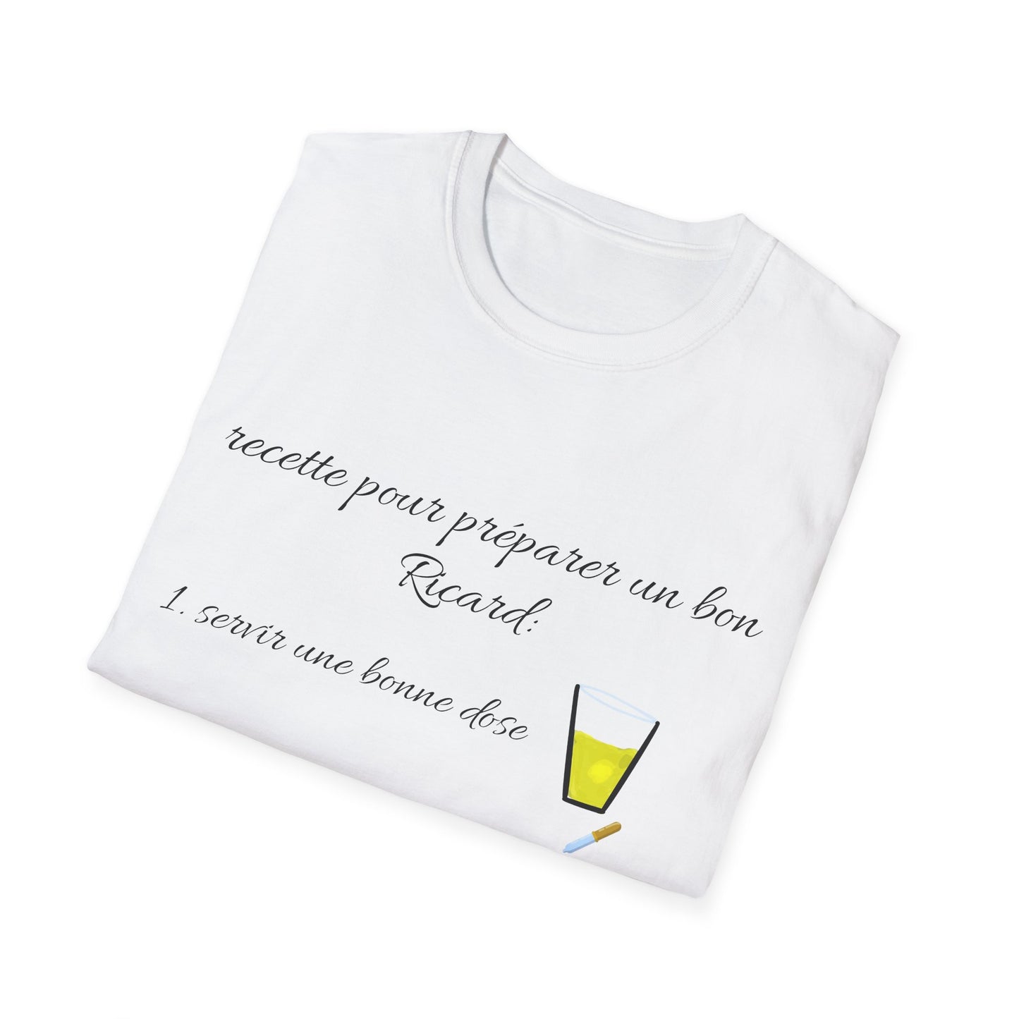 T- shirt "recette pour un bon Ricard" - UNISEX