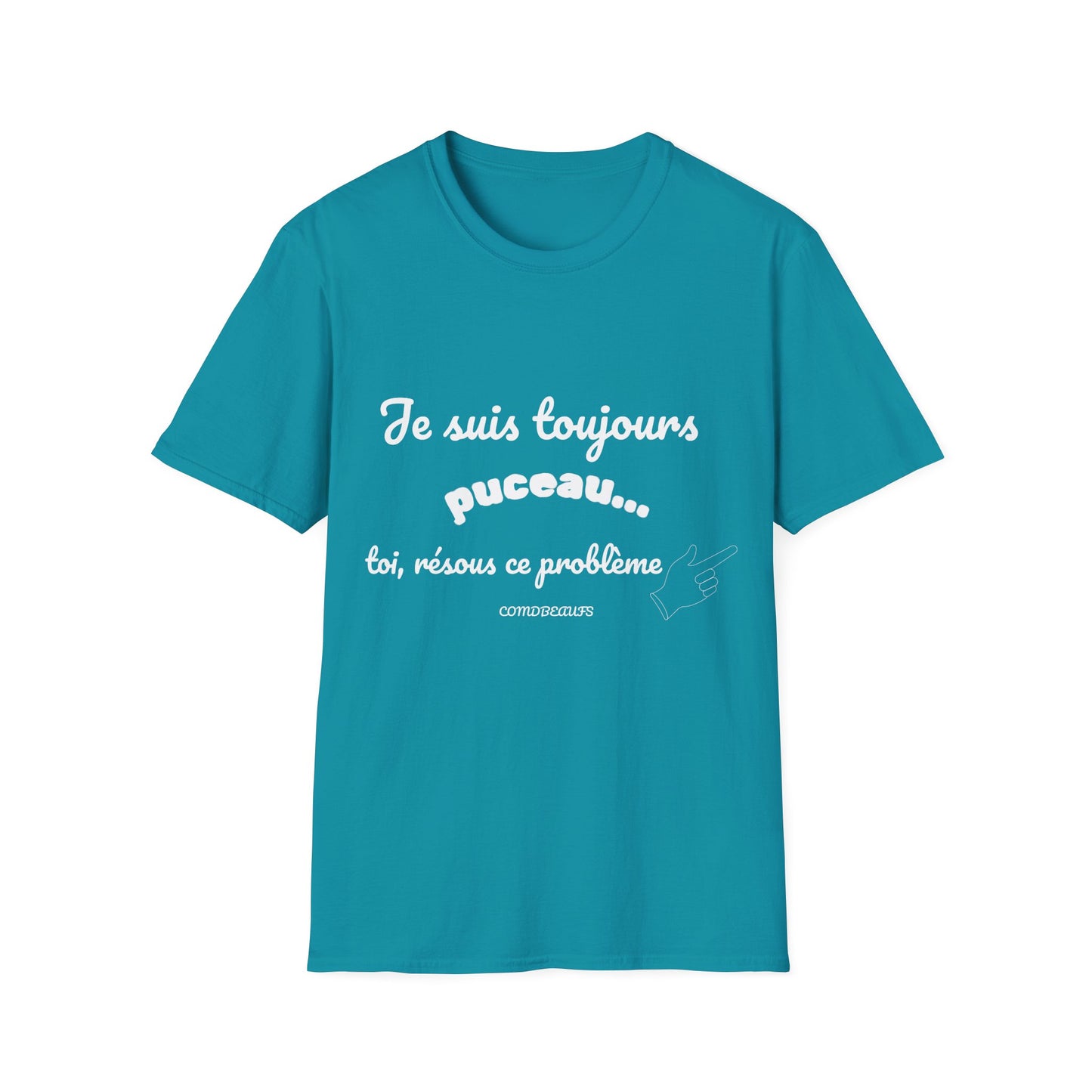 T-shirt "encore puceau" Com'd Beaufs - UNISEX