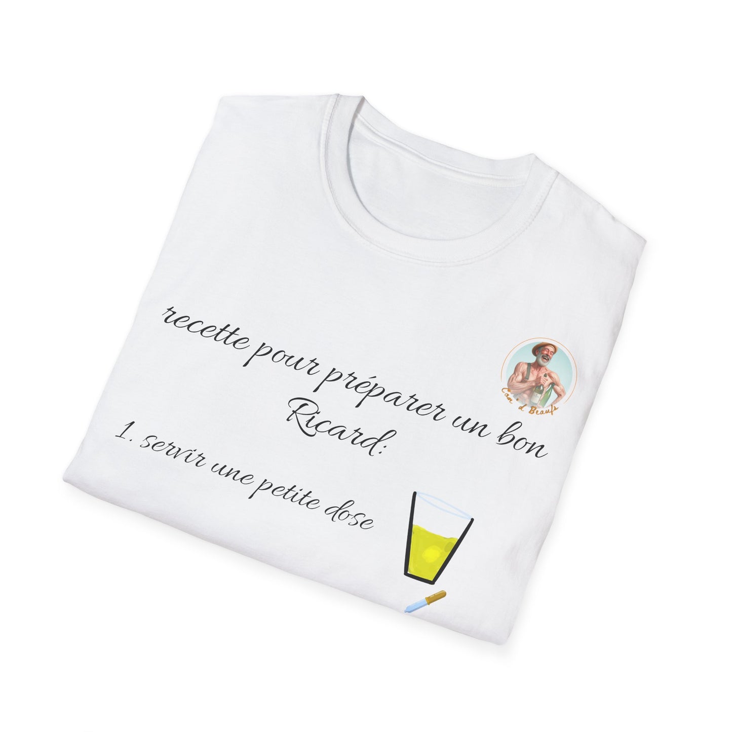 T- shirt "recette pour un bon Ricard" - UNISEX