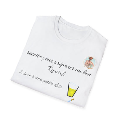 T- shirt "recette pour un bon Ricard" - UNISEX