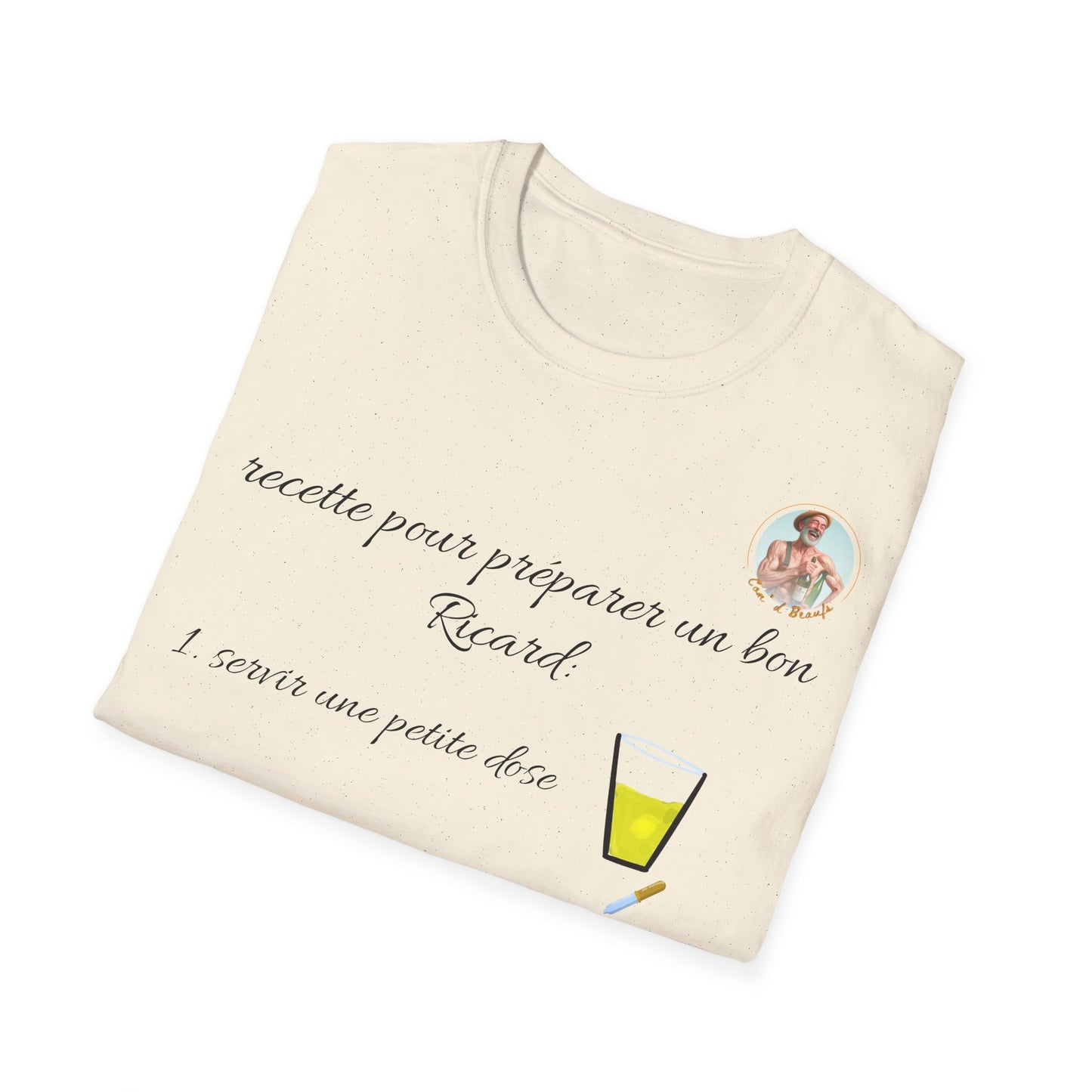 T- shirt "recette pour un bon Ricard" - UNISEX