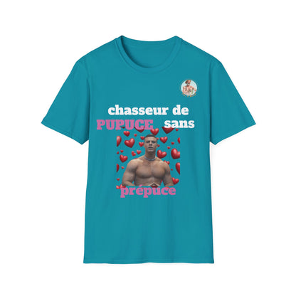 T-Shirt "Chasseur Pupuce sans prépuce " Com'd Beaufs - UNISEX