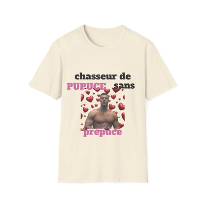 T-Shirt "Chasseur Pupuce sans prépuce " Com'd Beaufs - UNISEX
