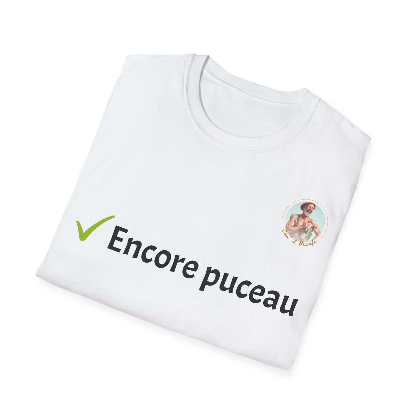 T-shirt "encore puceau" Com'd Beaufs - UNISEX