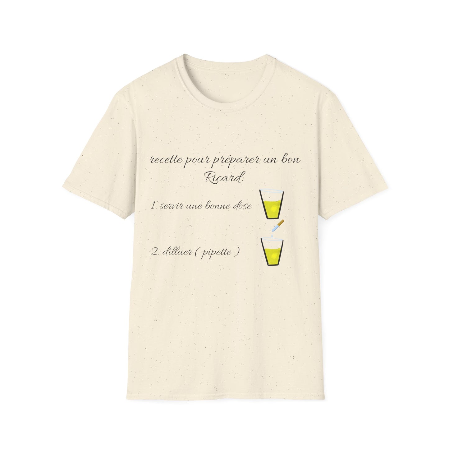 T- shirt "recette pour un bon Ricard" - UNISEX