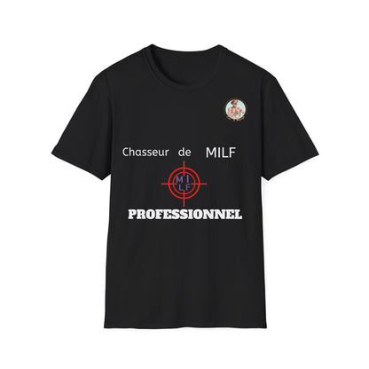 T-Shirt "Chasseur De Milf" Com'd Beaufs - UNISEX